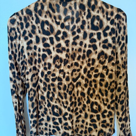 Reformation leopard print viscose blouse - Picture 3 of 4